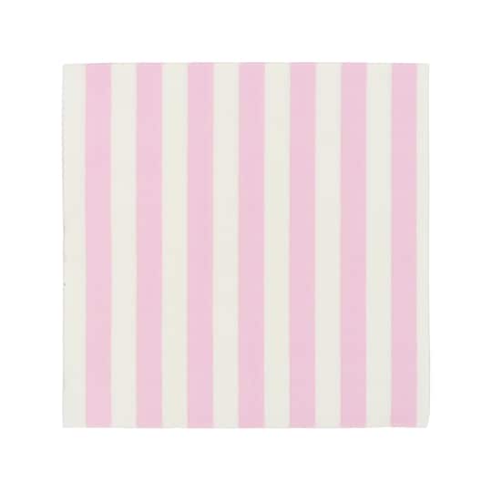 12 Packs: 20 ct. (240 total) Pink & White Stripes Lunch Napkins by Celebrate It™